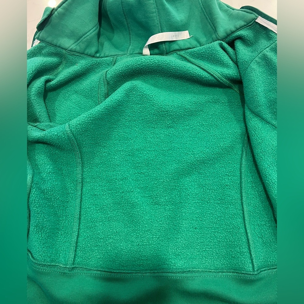 Sold🚫Scuba Hoodie Full Zip - Green - Picture 6 of 8